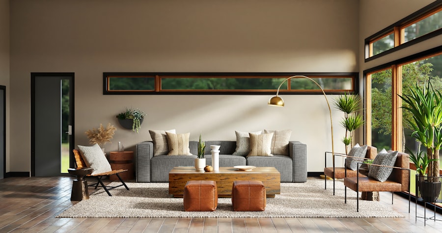 Modern interior painting