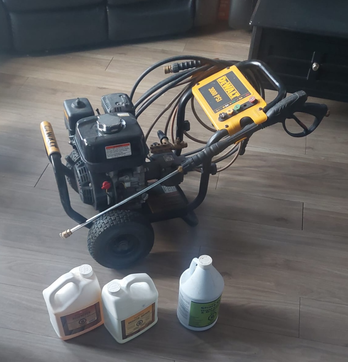 Power washing exterior